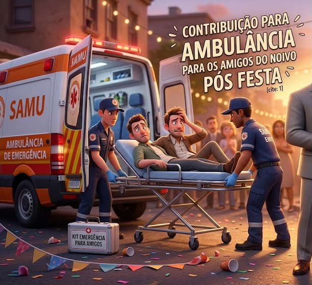 Contribuição para a ambulância dos amigos do noivo pós-festa