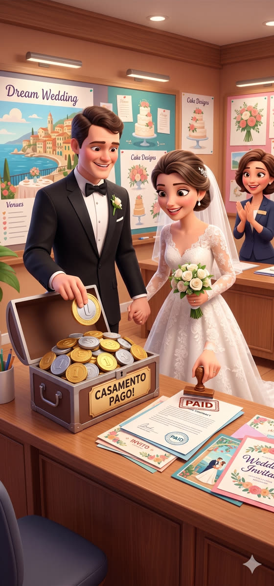 Ajuda para os noivos quitarem o casamento