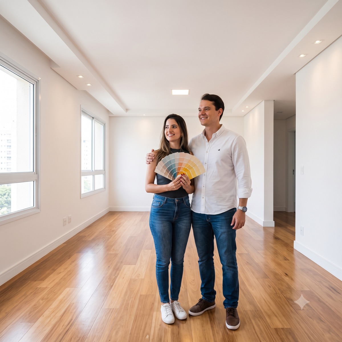 Reforma completa do apartamento novo (piso, pintura, elétrica e hidráulica)